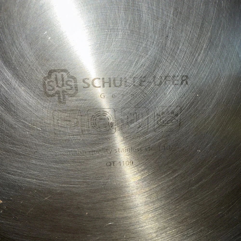 Schulte-Ufer 1.5 qt Saucepan Pot  Stainless Steel With Lid Double Handles Heavy